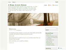 Tablet Screenshot of amoreactivedemos.wordpress.com
