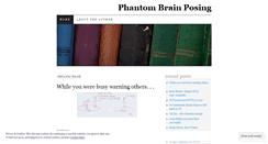 Desktop Screenshot of phantombrain.wordpress.com