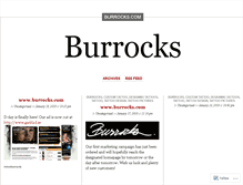 Tablet Screenshot of burrocks.wordpress.com