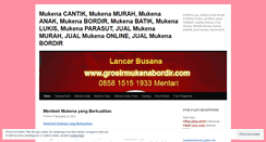 Desktop Screenshot of jualmukenabordircantik.wordpress.com