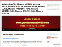 Tablet Screenshot of jualmukenabordircantik.wordpress.com