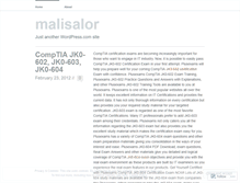 Tablet Screenshot of malisalor.wordpress.com