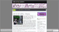Desktop Screenshot of giftsforthegoddess.wordpress.com