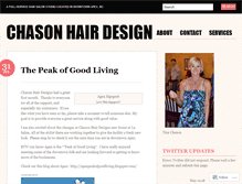 Tablet Screenshot of chasonhairdesigns.wordpress.com