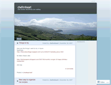 Tablet Screenshot of chefrmheart.wordpress.com