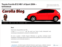 Tablet Screenshot of corollablog.wordpress.com