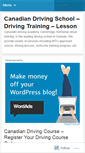 Mobile Screenshot of canadiandrivingschool.wordpress.com