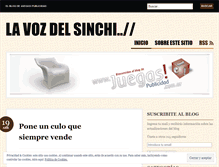 Tablet Screenshot of lavozdelsinchi.wordpress.com