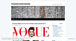 Desktop Screenshot of fashionnarcissism.wordpress.com