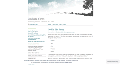 Desktop Screenshot of godandcows.wordpress.com