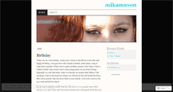 Desktop Screenshot of mikamason.wordpress.com