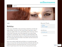 Tablet Screenshot of mikamason.wordpress.com