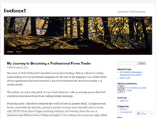 Tablet Screenshot of liveforex1.wordpress.com