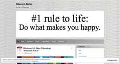 Desktop Screenshot of goesin44.wordpress.com