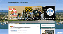 Desktop Screenshot of aixlesbainsechecs.wordpress.com