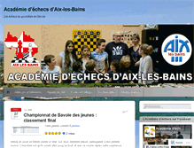 Tablet Screenshot of aixlesbainsechecs.wordpress.com