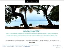 Tablet Screenshot of joyfulrhapsody.wordpress.com