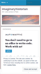 Mobile Screenshot of imaginaryhistorian.wordpress.com