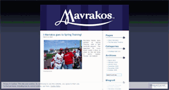 Desktop Screenshot of mavrakos.wordpress.com