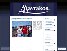 Tablet Screenshot of mavrakos.wordpress.com