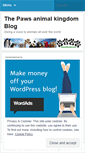 Mobile Screenshot of pawsanimalkingdom.wordpress.com
