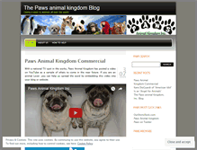 Tablet Screenshot of pawsanimalkingdom.wordpress.com