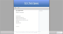 Desktop Screenshot of djtechspace.wordpress.com