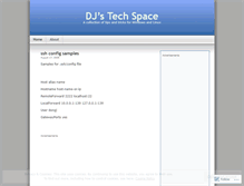 Tablet Screenshot of djtechspace.wordpress.com