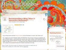 Tablet Screenshot of marketingrainbow.wordpress.com