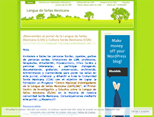 Tablet Screenshot of lenguadesenasmexicana.wordpress.com