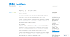 Desktop Screenshot of colessolicitors.wordpress.com