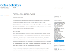 Tablet Screenshot of colessolicitors.wordpress.com