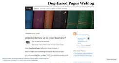 Desktop Screenshot of dogearedpages1.wordpress.com