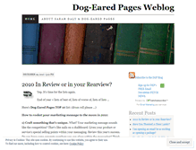 Tablet Screenshot of dogearedpages1.wordpress.com