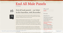 Desktop Screenshot of endallmalepanels.wordpress.com