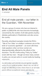 Mobile Screenshot of endallmalepanels.wordpress.com