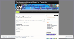 Desktop Screenshot of pandandacheatsteam.wordpress.com