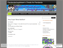 Tablet Screenshot of pandandacheatsteam.wordpress.com