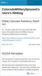 Mobile Screenshot of coloradomilitaryspousecareers.wordpress.com