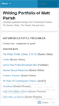Mobile Screenshot of mattparish.wordpress.com