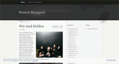 Desktop Screenshot of musicalmenagerie.wordpress.com