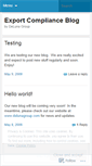 Mobile Screenshot of exportcomplianceblog.wordpress.com