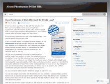 Tablet Screenshot of aboutphentraminddietpills.wordpress.com