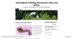 Desktop Screenshot of jsbiology.wordpress.com