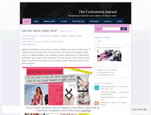 Tablet Screenshot of fashionistajournal.wordpress.com