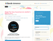 Tablet Screenshot of bandeannonce.wordpress.com