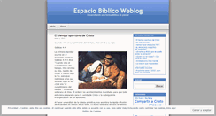 Desktop Screenshot of espaciobiblico.wordpress.com