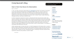 Desktop Screenshot of cindybasinski.wordpress.com