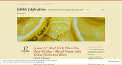 Desktop Screenshot of edibleedification.wordpress.com