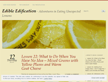 Tablet Screenshot of edibleedification.wordpress.com